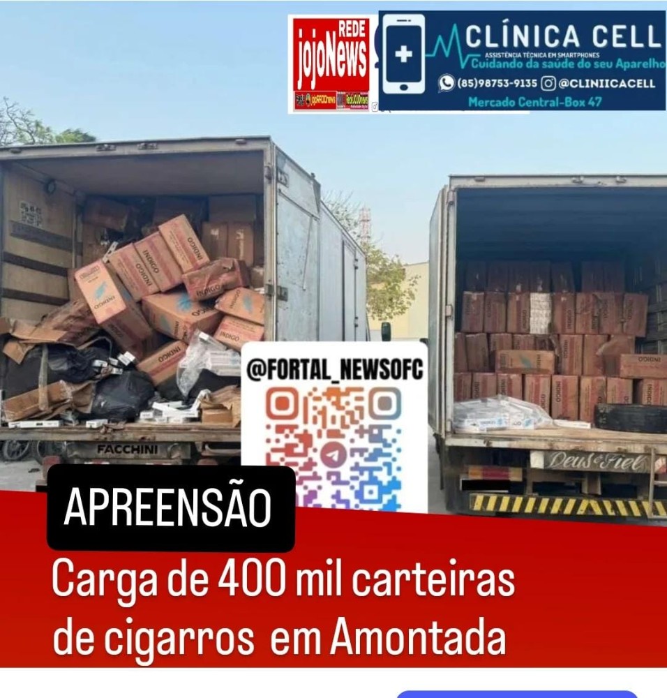 400 mol carteiras de cigarros apreendidas em Amontada Ceará
