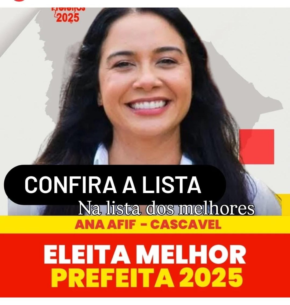 ANA AFIF NA LISTA DO PRÊMIO MELHORES PREFEITOS 2025..  TOK NA TELA